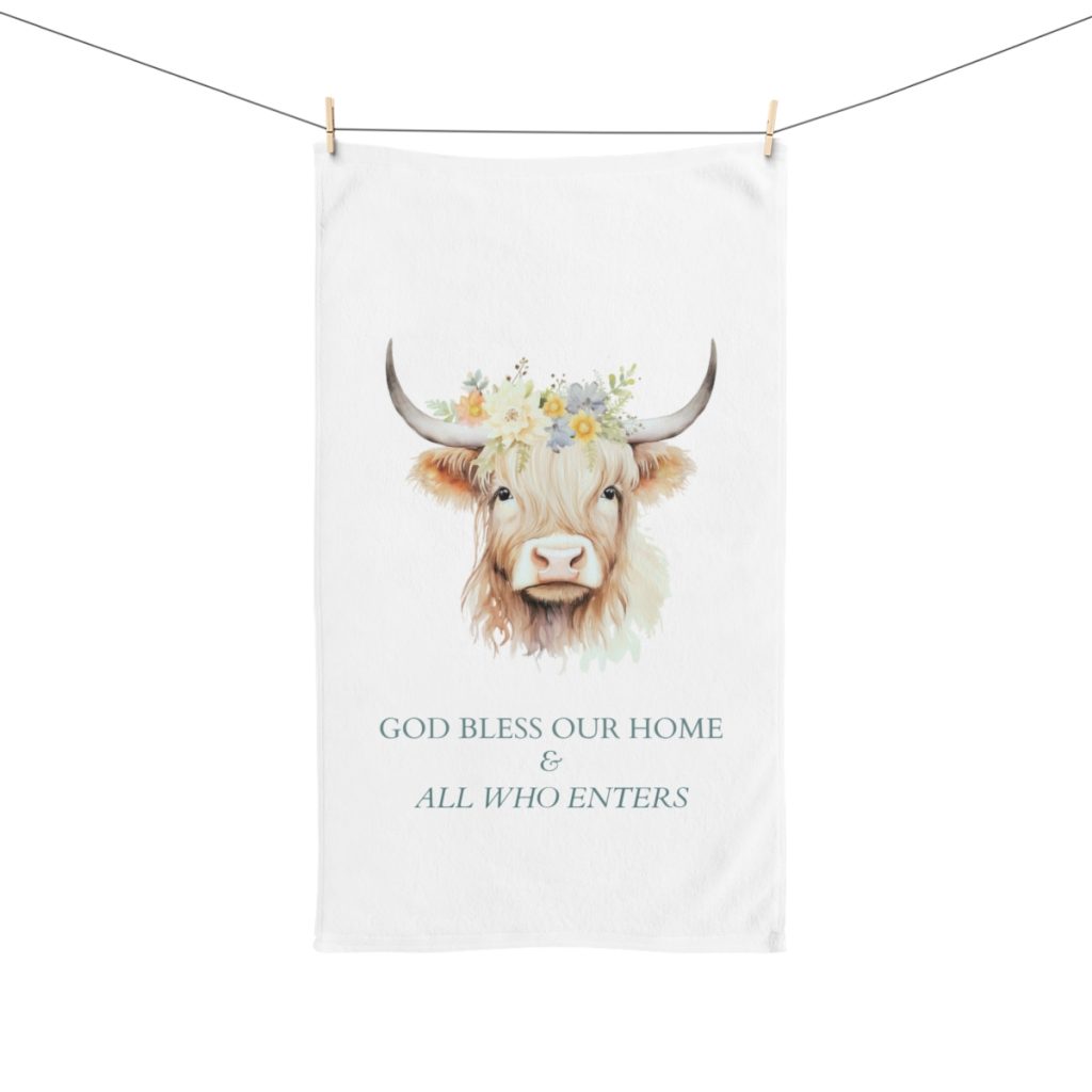 Cow Hand Towel