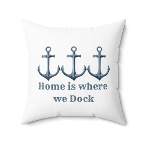 Nautical Home Decor Pillow, Anchor Throw Pillow