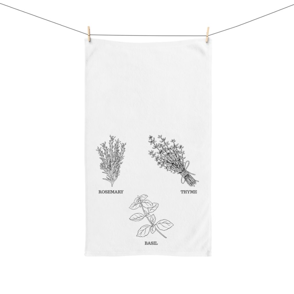 Herb Garden Hand Towel