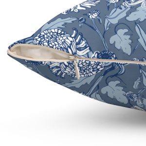 Floral Patterned Throw Pillow,