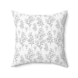 LEAF POLYESTER SQUARE PILLOW