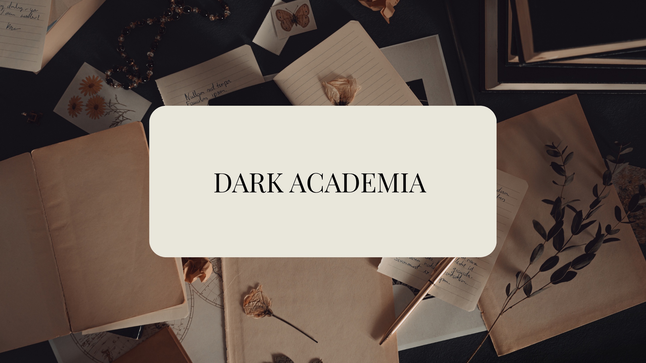 The Dark Academia Look