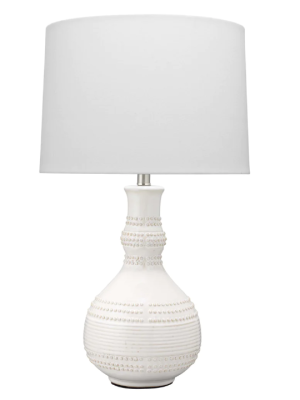 JAMIE YOUNG DROPLET TABLE LAMP - WHITE WHITE LINEN